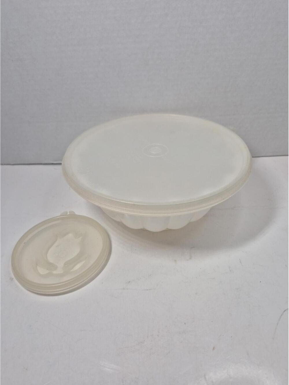 Vintage Tupperware Jell-n-Serve Jello Mold Tray 2 Lid Designs A769